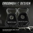 thumbnail image 2 of Yes4All Upgraded Bell Plate, Olympic Weight Plate & Kettlebell Combination, Multifunctional Kettlebell Plate Set for Advanced Training 50Lbs Pair, 2 of 5