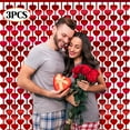 thumbnail image 2 of 3pcs Extra Long Valentine'S Day Metallic Foil Tinsel Streamers - Red Heart & Golden Lettering Party Decorations,Engagement, Anniversary, Carnival Theme, 2 of 5