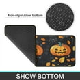 thumbnail image 7 of Halloween Kitchen Rug Set of 2 Absobent Kitchen Mats for Floor,Horror Orange Pumpkin Spooky Halloween Kitchen Rugs and Mats for Bathroom,Room Farmhouse (47x17+30x17 inches), 7 of 7