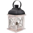 thumbnail image 1 of Vintage Wooden Candle Lantern Holder For Romantic Atmosphere Outdoor Decor 21X11.5X11.5CM 1Set, 1 of 4
