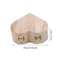 thumbnail image 4 of Cheapark Valentine's Day Wooden Heart-shaped Jewelry Box - Engravable Romantic Keepsake Gift for Couples Anniversary Gift Home D resser Storage Decor, 4 of 7