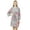 Gray, variant on Bimba Women's Floral Printed 3/4 Sleeve Blue Bridesmaid Robe Coverup Wedding-8