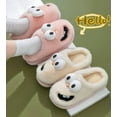 thumbnail image 7 of Kissing Slippers 3D Cute Big-Eyed Dog Couple Slippers, Funny Cartoon Plush House Slippers with Non-Slip Sole, Warm Winter Fuzzy Slippers with Gift Socks, 7 of 7