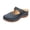 Navy, variant on Women Round Toe Cutout Mule Clogs, Buckle Ankle Strap Slip On Low Wedge Casual Shoes