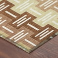 thumbnail image 3 of Addison Rugs Chantille Indoor/Outdoor Transitional Mid-century Modern Paprika Machine Washable Rectangle Rug, 10' x 14', 3 of 8