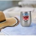 thumbnail image 4 of Transformers Official Vintage Autobot Logo 12 oz Stemless Tumbler, Stainless Steel Travel Cup|Lake Tumbler|Insulated with Leak Resistant Slide-Lock Lid, 4 of 7