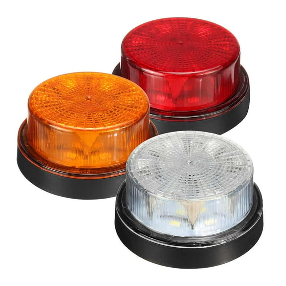 12V 24V For RV Truck Car LED Flashing Light Strobe Emergency Alarm Lamp Round Auto Rotary Roof Warning Signal Flash Lamp Beacon
