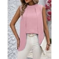thumbnail image 4 of Womens Business Casual Tank Top Summer Sleeveless Outfits 2025 Spring Trendy Dressy Work Shirts Pink S, 4 of 8