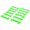 thumbnail image 1 of Cordones elásticos de silicona jinwen para zapatos deportivos Verde Paquete de 12, 1 of 3
