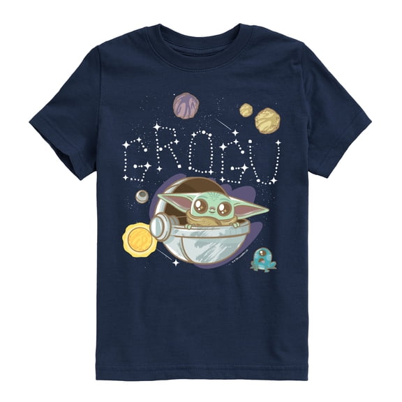 Star Wars - Grogu Space - Youth Boys Short Sleeve Graphic T-Shirt