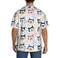 thumbnail image 7 of Goofa Cute Dog Printed Men's Casual Short-sleeved Shirt,Lightweight Breathable Button-down,Summer Casual men's top,Versatile Fashion shirt-Small, 7 of 7