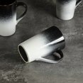 thumbnail image 2 of Tazas de café de cerámica degradada en blanco y negro de alta temperatura: tazas for beber de gran capacidad de 400 ml, sin plomo ni cromo, perfectas for desayuno, leche, avena y agua, 2 of 3