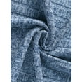 thumbnail image 5 of DARING DIVA Knit Robes Ribbed Tie Waist Knee Length Sleepwear S Blue, 5 of 6
