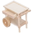 thumbnail image 4 of Carrito para servir comida en miniatura, carrito de comedor en miniatura, carrito de comedor de madera para casa de muñecas, accesorio de cocina para casa de muñecas, solución innovadora, 4 of 14