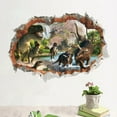 thumbnail image 2 of Uanit Three Dimensional Wall Breaking Dinosaur Decorative Stickers Decal Diy Decor Kids 3D Mural Removable Home Nursery Art Decor Wall Decals Peel and Stick Wall Stickers Decor, 2 of 6