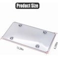 thumbnail image 2 of Car License Plate Frame, 2PCS Tinted Watarproof Front and Rear License Plate Cover/Holder with Stainless Screws Caps Set Universal for Cars, SUVs, Vans, Automotive Accessories for Men Women, 2 of 6