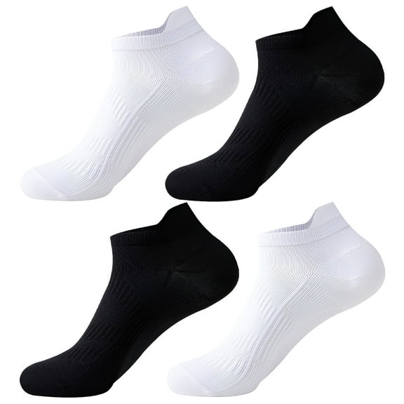 TELOLY 4Pairs Mens Ankle Socks9-13Mens Ankle Socks Size 9-11 Men's Socks ,Colormixing1