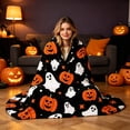 thumbnail image 5 of Nkmbld Halloween Flannel Throw Blanket 40"x50", Soft Fuzzy Plush Throw Blanket for Chairs Sofa or Bed, Luxury Flannel Lap Blanket Farmhouse Fall Decor, 5 of 8