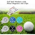 thumbnail image 3 of 2Pcs Funny Golf Ball Marker Hat Clip, Golf Ball Markers with Metal Magnetic Hat Clips, Golf Putting Alignment Tool, Golf Accessories for Men, Golf Lovers, Gifts, 3 of 7