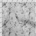 thumbnail image 3 of Soimoi Bird & Flowers Print,Cotton Cambric Quilting Fabric Sold by The Yard- 42 Inch Wide Medium Weight Cotton Fabric SewingSupplies - Gray, 3 of 5