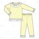 thumbnail image 3 of Conjunto de pijama para niños, pijamas de punto a juego, pijamas de Pascua con volantes a cuadros de verano, ropa de dormir para bebés y niños, 3 of 4