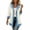 White, variant on Husipze Denim Patchwork Jackets for Women Long Sleeve Button Down Lapel Collar Blazer Denim Trimmed Casual Fall Winter Outerwear Brown S