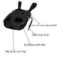 thumbnail image 2 of Mochila portamascotas ajustable, bolsas de viaje con patas delanteras para perros y gatos, 1 ud., 2 of 4