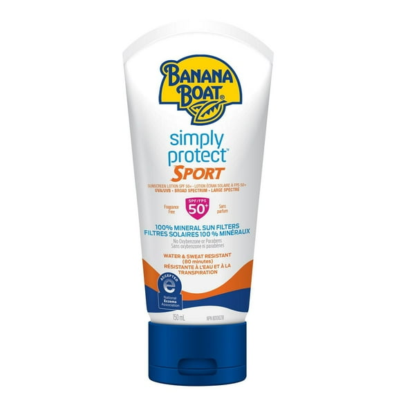 Banana Boat® Simply Protect™ Sport Mineral Sunscreen Lotion SPF 50+, 150mL