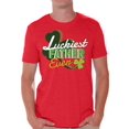 thumbnail image 1 of Awkward Styles St. Patty Day T-Shirt Luckiest Father Ever T Shirts for Men Irish Gifts, 1 of 4