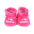 thumbnail image 5 of TeeHee Kids Fun and Cozy Baby Fleece Booties 2-Pack (0-6M, Red & Pink), 5 of 6