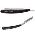 thumbnail image 2 of Gold Dollar 66 Classic Steel Straight Salon Barber Shaving Razor Shaver (black+silver), 2 of 2