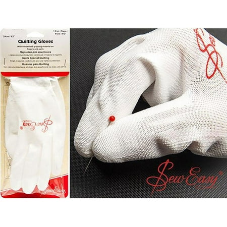 Sew Easy Quilting Gloves - Sz Small (Best Small Iron For Quilting)