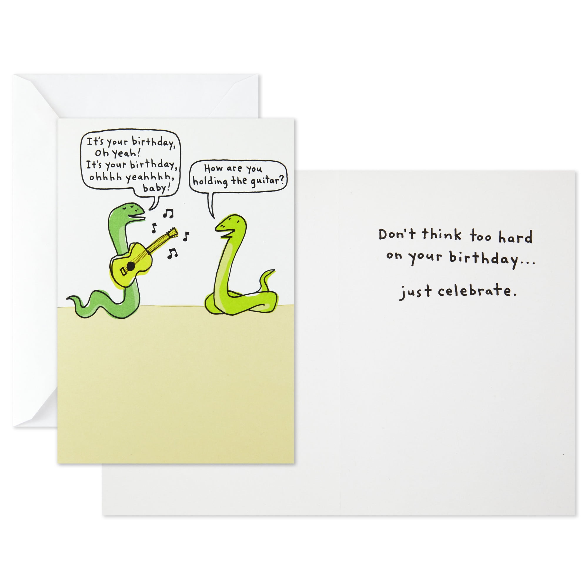 Hallmark Shoebox Funny Birthday Card (Don't Think, Just Celebrate)