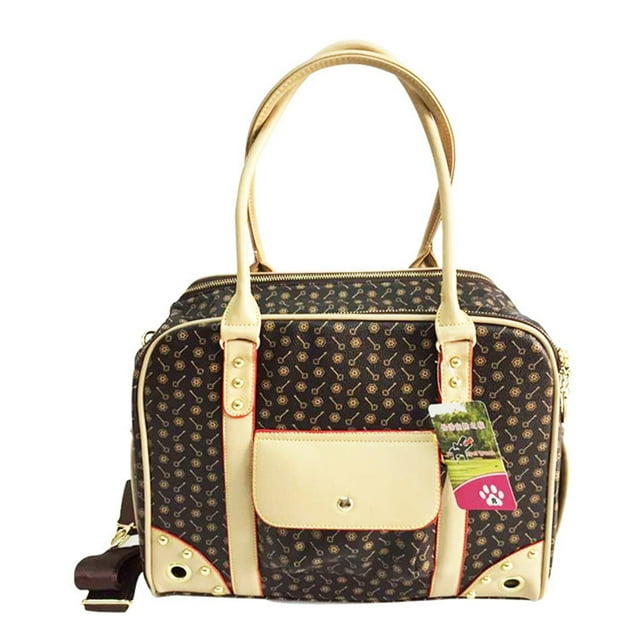 Unatoiry Cat Carrier Handbag Fashionable Appearance And Breathable Mesh For Pet S Comfort. Convenient coffee