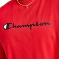 thumbnail image 4 of Champion Crewneck, Powerblend Fleece, Hoodie Sweatshirt for Men, Logo Reg. or Big, Team Red Scarlet Script, XX-Large Tall, 4 of 7