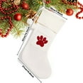 thumbnail image 3 of Christmas Knitted Stocking With Personalised Alphabet Letter Initial White Xmas Christmas A, 3 of 9
