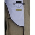 thumbnail image 6 of Mens Side Vent 2-piece Plaza Taupe Linen Modern Fit Suit, 6 of 6