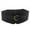 Black, variant on NUZYZ Women Faux Leather Buckle Elastic Wide Belt Strap Solid Color Waistband