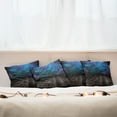 thumbnail image 7 of Ambesonne Galaxy Throw Pillow Cover 4 Pack, Space from Home View, 16", Purple Blue Brown, 7 of 7