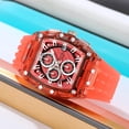 thumbnail image 4 of Reloj de negocios para hombre con manecillas luminosas – Reloj de pulsera cronógrafo de cuarzo resistente al agua para ocasiones formales y uso diario, reloj analógico clásico para la oficina y u, 4 of 6