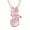 A, variant on Soumake Elegant Women Rhinestone Faux Opal Cat Pendant Necklace Long Chain Party Jewelry