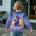 thumbnail image 4 of Garronmavis Black Dragon Toddler Girl Sweatshirt Stylish Stars Ruffle Long Sleeve Girls Top 6T Fashion Girls Pullover Crewneck Sweatshirt Warm Fall Winter Clothes for Outdoor Activities, 4 of 7