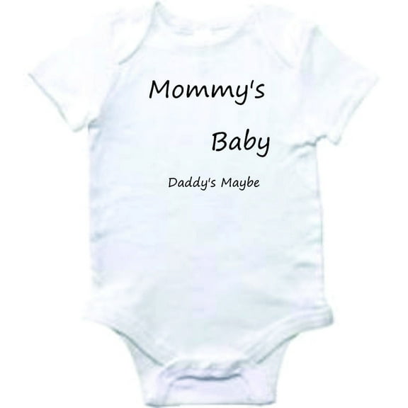 Design With Vinyl Cute Baby Clothes Mommys Daddys Maybe Novelty Baby Shower Gift