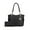 HM Black, variant on MKF Collection Allison Women's Tote Bag and Wallet Set, Vegan Leather Handbag Purse For Travel and Work By Mia K. -, Brown