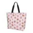thumbnail image 2 of Fuzoiu Strawberry Cake Print Tote Bags for Women,Shoulder Bag, Gym Tote,Top Handle Ladies Shoulder Bags for Work Beach Travel and Shopping Grocery, 2 of 9