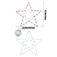 thumbnail image 3 of Independence Day Iron Forged Glowing Pentagram Shaped Window Lights Red White And Blue Fourth Of July US Soldiers Memorial Day Decorations, 3 of 6
