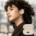 Lizheee Mini True Wireless Headphones 5.3 Clip On Air Conduction Hanging Ear Wireless Running