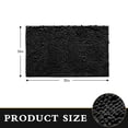 thumbnail image 6 of Furrygo Black Chenille Bathroom Rugs, Thick Soft Absorbent Bath Rugs, Machine Washable Bath Mats for Bathroom Floor, Tub and Shower, 6 of 8