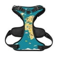 thumbnail image 5 of Picia World Map With Landmarks No-Pull Dog Harness Reflective Front Clip Vest with Handle,Step-in Air Dog Harness,Adjustable 2 Metal Rings 4 Buckles,Easy to Put on & Take Off Small, 5 of 9