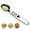 Silver, variant on ABCISI 3T6B Kitchen Digital Measuring Spoon Food Scale Digital Multi-Function Small Digital Spoon Scale, Weight from 0.1 Grams to 500 Grams Support Unit g/oz/gn/ct (with 2 AAA Batteries)-LCD Display